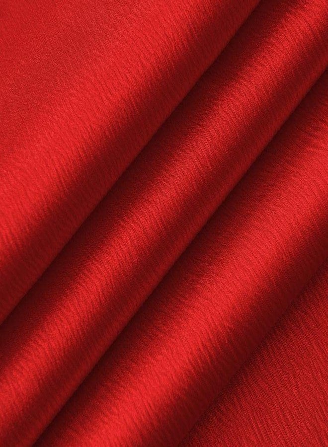 GLORY RUGS Window Panel with Attached Valance Curtain Bedroom Living Room Dining 42"X84" Red - Image 4